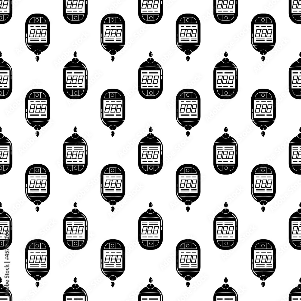 Poster digital glucometer pattern seamless background texture repeat wallpaper geometric vector