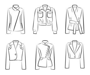 1238_Big set of women jackets and blazers
