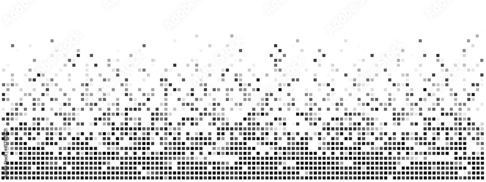Fototapete random pixels gradient mosaic pattern. pixel art concept background. 3d rendering