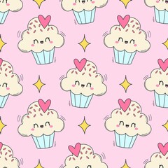 Kawaii Lover Cupcake Pattern