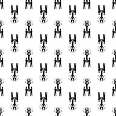 Startup partnership pattern seamless background texture repeat wallpaper geometric vector