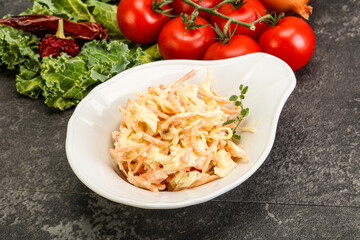 Vegetarian Cole slaw salad with cabbage