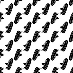 Sport shoe pattern seamless background texture repeat wallpaper geometric vector