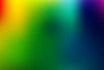 Light Multicolor, Rainbow vector blurred bright background.