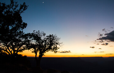 sunset in the grand canyon