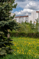 Zelenograd - an eco-friendly area in Moscow, Russia