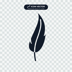 feather icon symbol template for graphic and web design collection logo vector illustration
