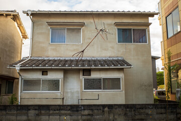 Fototapeta na wymiar 古くてとても美しい日本の岡山県岡山市の建物