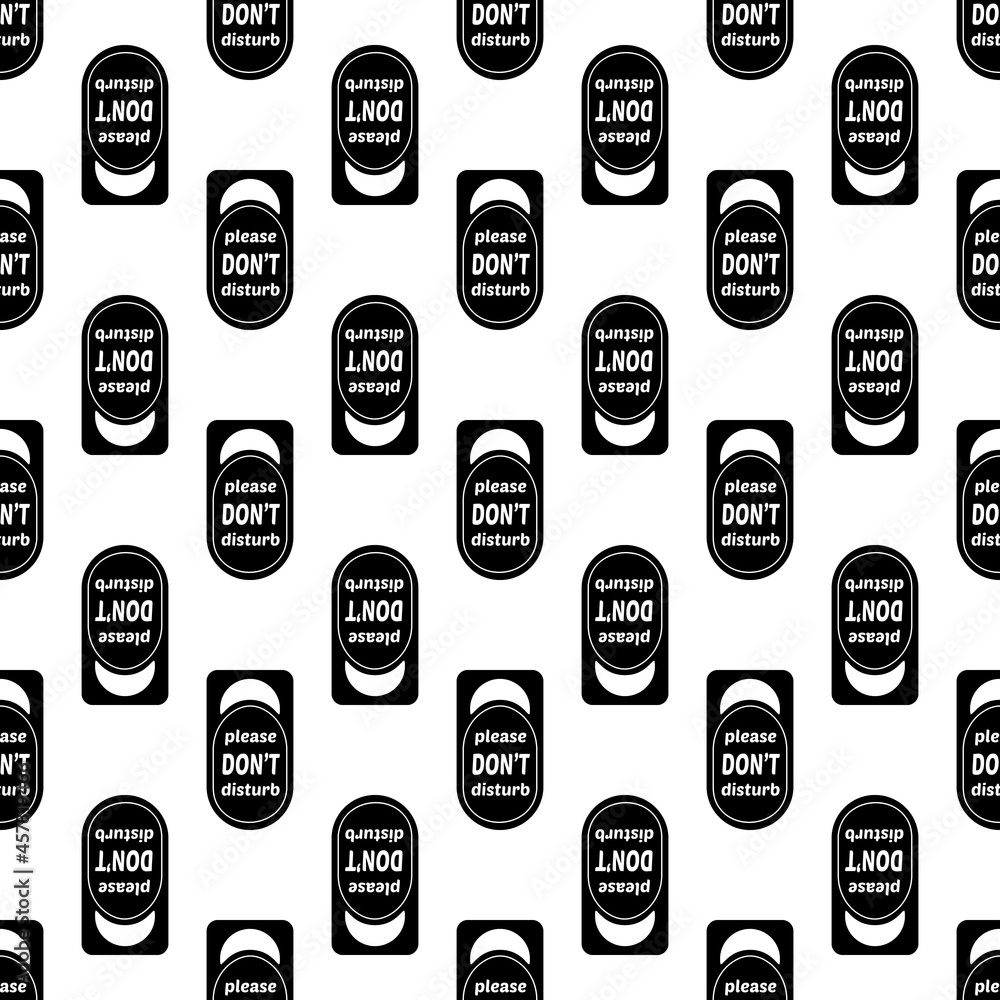 Poster please dont disturb door tag pattern seamless background texture repeat wallpaper geometric vector