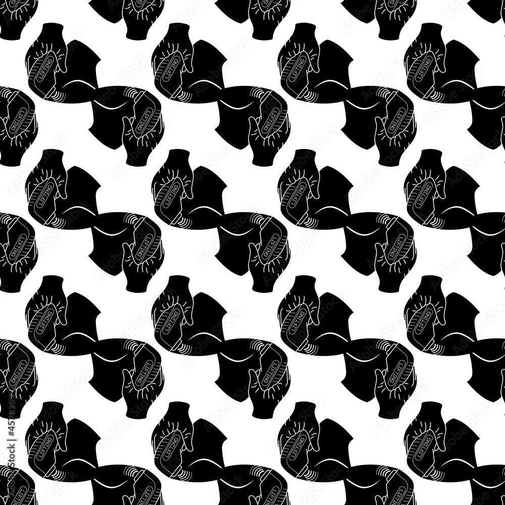 Poster device face lifting pattern seamless background texture repeat wallpaper geometric vector