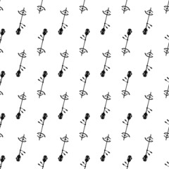 Grass trimmer pattern seamless background texture repeat wallpaper geometric vector