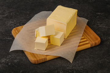Dairy natural yellow butter piece
