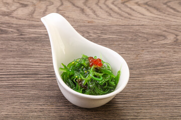 Asian traditional chukka salad in the bowl