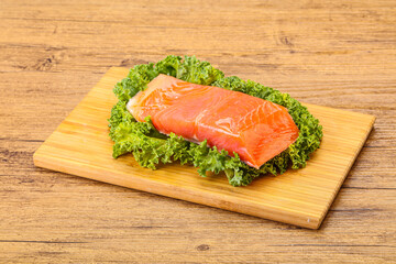 Salmon fillet slice for cooking