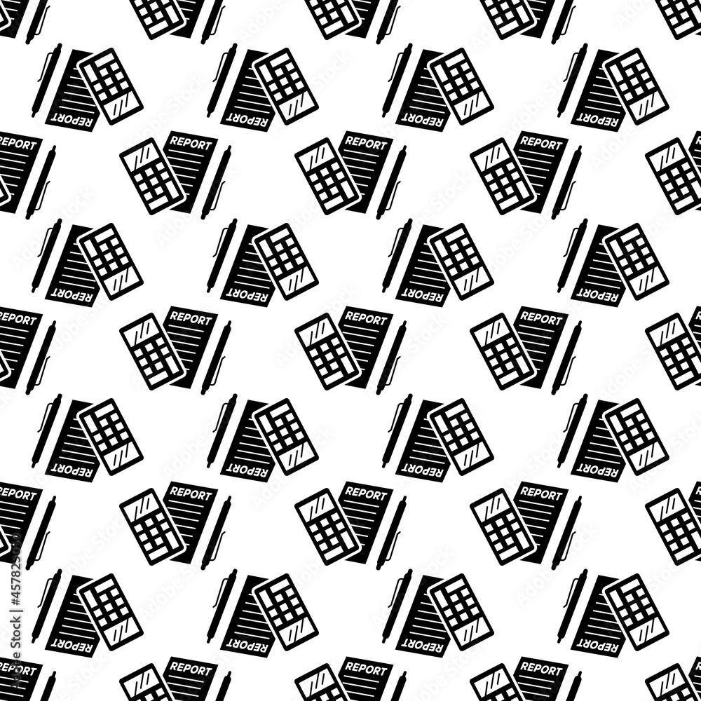 Poster finance report pattern seamless background texture repeat wallpaper geometric vector
