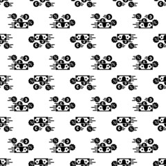 Money percent converter pattern seamless background texture repeat wallpaper geometric vector