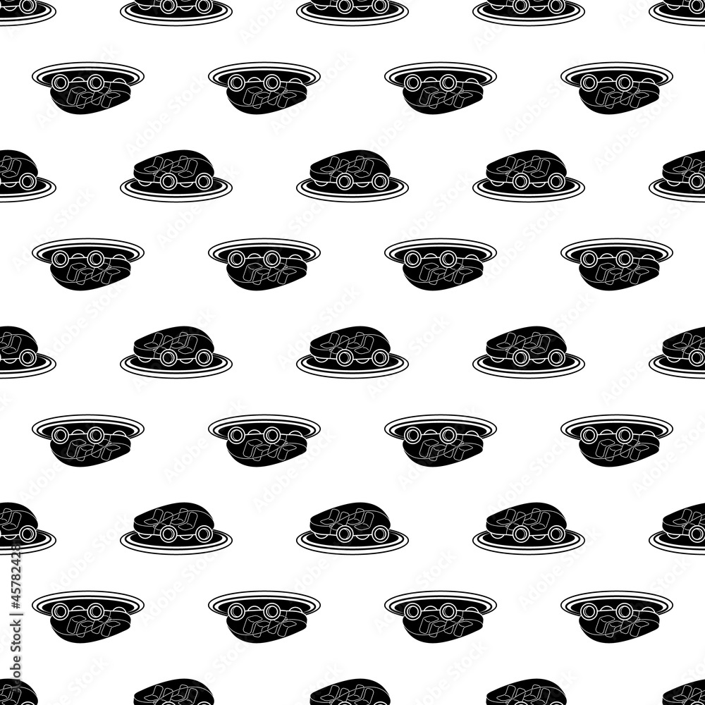 Poster concept driverless car pattern seamless background texture repeat wallpaper geometric vector