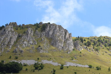 landscape with mountains and sky