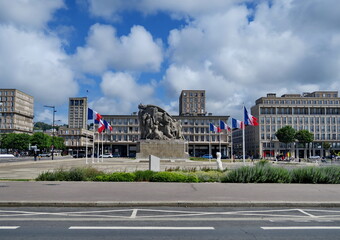 Mairie de la ville de Le Havre. Vue générale.