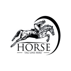 Jumping horse design vector illustration