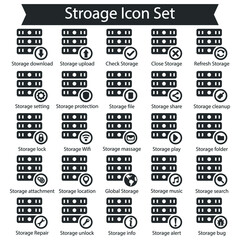 Storage Icon Set