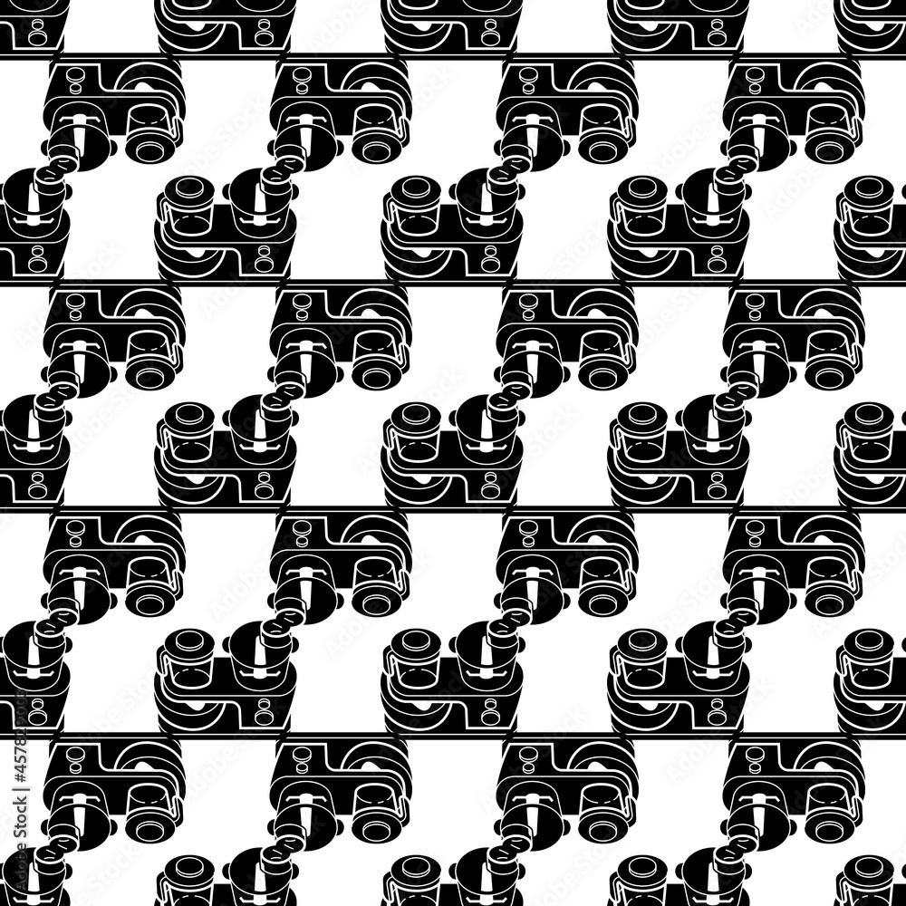 Poster food processor pattern seamless background texture repeat wallpaper geometric vector