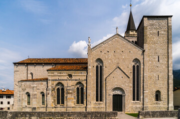 Fototapeta na wymiar St. Andrews Cathedral in Venzone, Italy