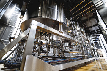 Craft beer brewing equipment in privat brewery