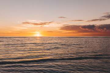 sunset on the north sea