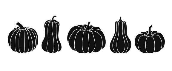 Set of pumpkins
