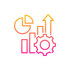 Improvement vector gradient icon style illustration. EPS 10 file