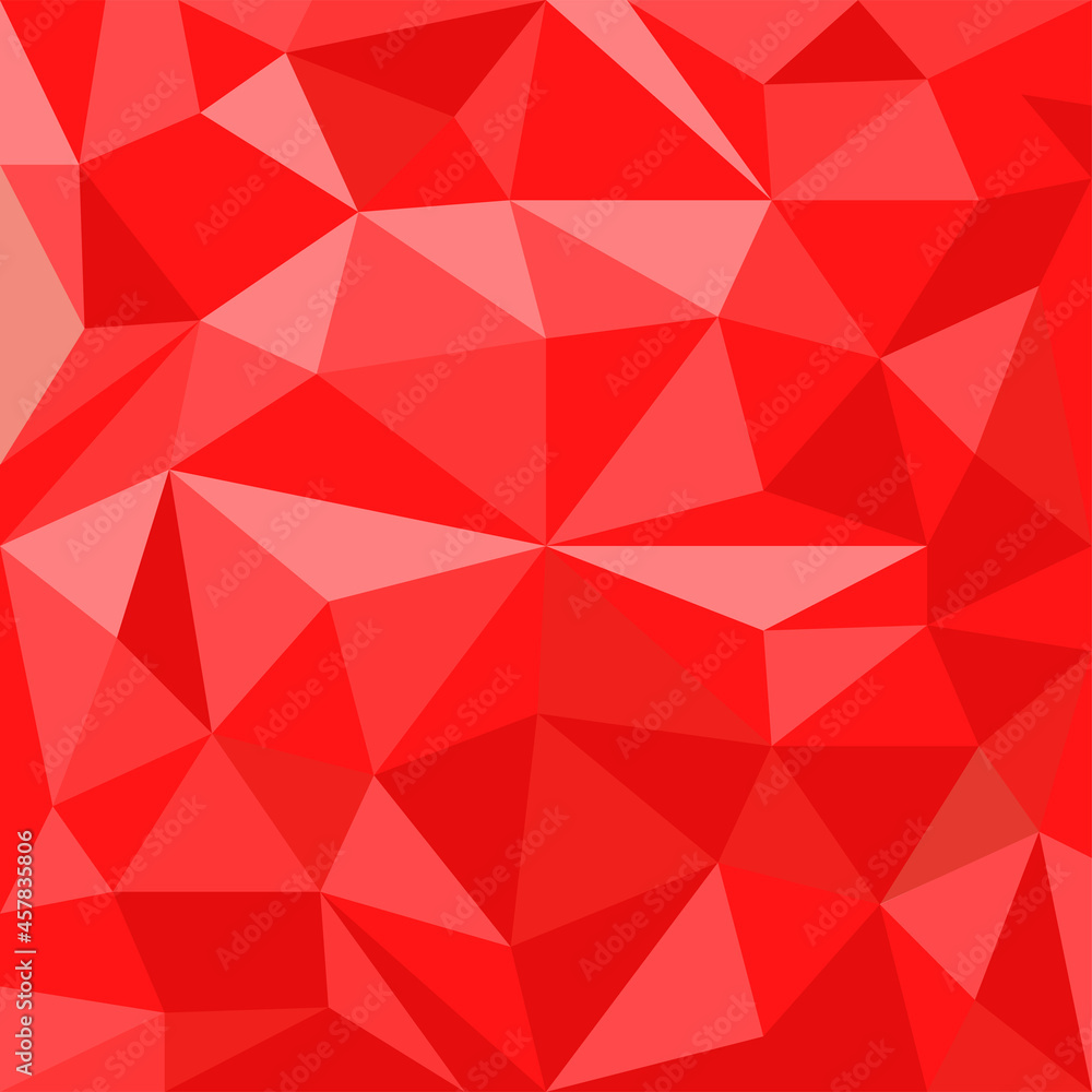 Poster abstract background of red triangles