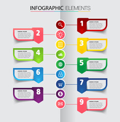 modern timeline text box template, infographics banner 