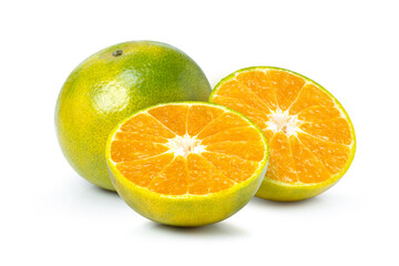 orange fruit on white