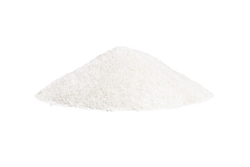 Heap of Collagen powder isolated on white background