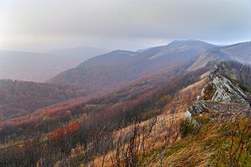 Bukowe Berdo, autumn weather in Bieszczady, Bieszczady mountains