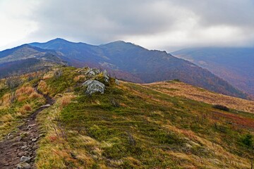 Bukowe Berdo, autumn weather in Bieszczady, Bieszczady mountains