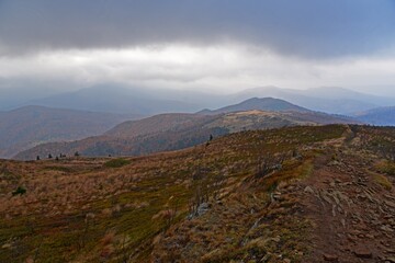 Bukowe Berdo, autumn weather in Bieszczady, Bieszczady mountains