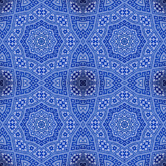 Seamless kaleidoscope or endless pattern for ceramic tile, wallpaper, linoleum, textile, web page...