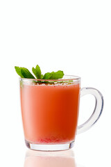 Hot strawberry winter drink