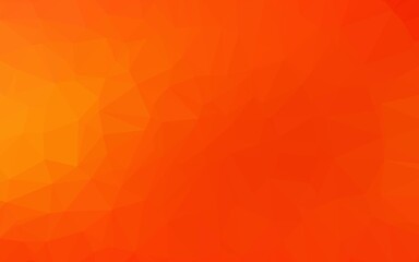 Light Orange vector abstract mosaic backdrop.