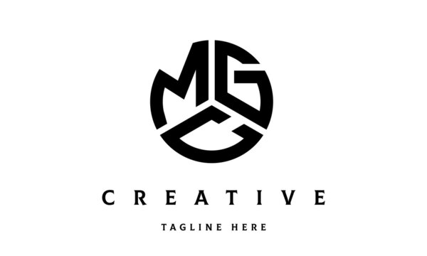 MGC creative circle shape three letter logo vector