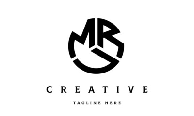 MRU creative circle three letter logo