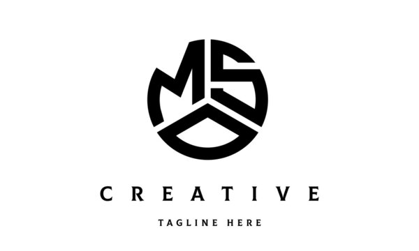 MSO creative circle three letter logo