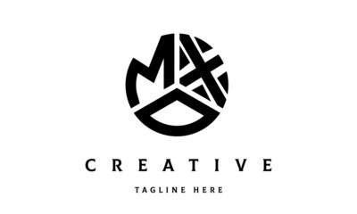 MXO creative circle three letter logo