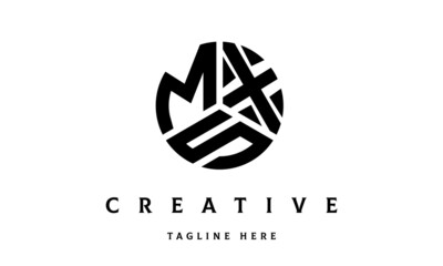 MXS creative circle three letter logo