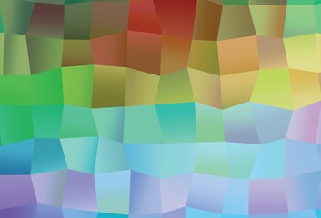 Light Multicolor, Rainbow vector layout with rectangles, squares.