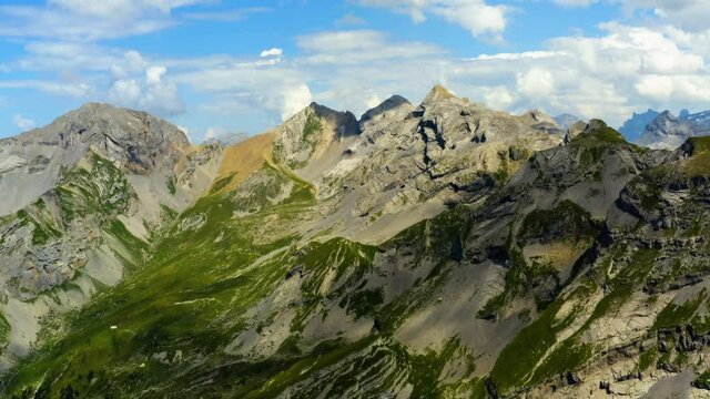 Wonderful mountain landscape around the Melchsee in Switzerland.