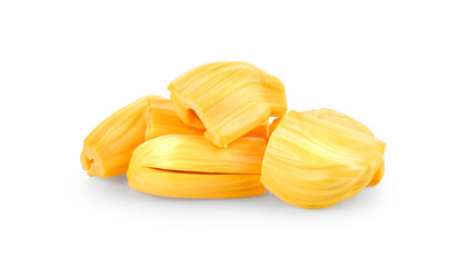 Ripe Jackfruit on white background.