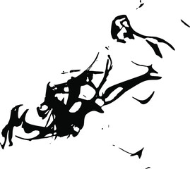 Grunge vector texture. Abstract cracked background. Aged and weathered broken surface. Dirty and damaged. Detailed rough backdrop. Vector graphic illustration.